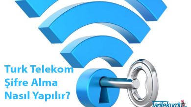 Turk Telekom Şifre Alma