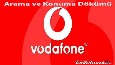 Vodafone Arama ve Konuşma Dökümü