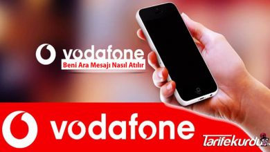 Vodafone Beni Ara Mesajı